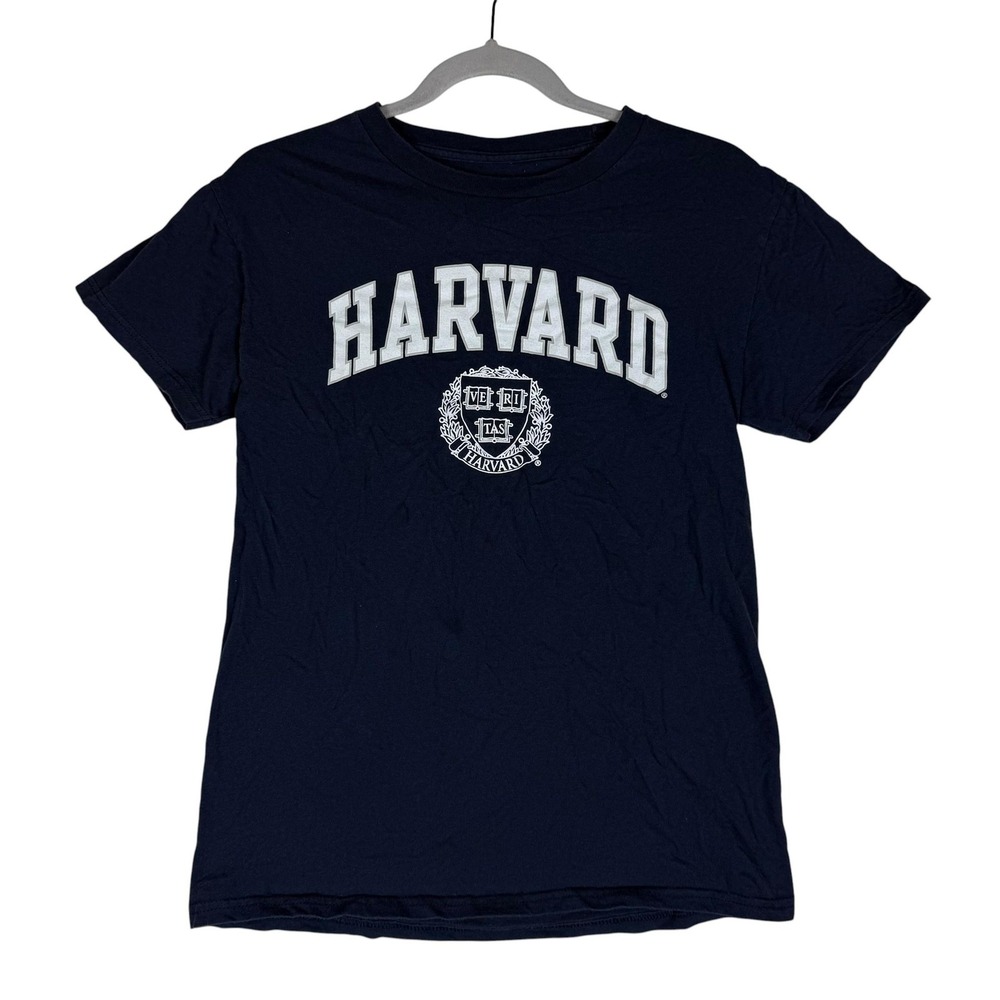 Harvard Shirt Womens Small Blue Crewneck Short Sleeve The Victory Tee Graphic